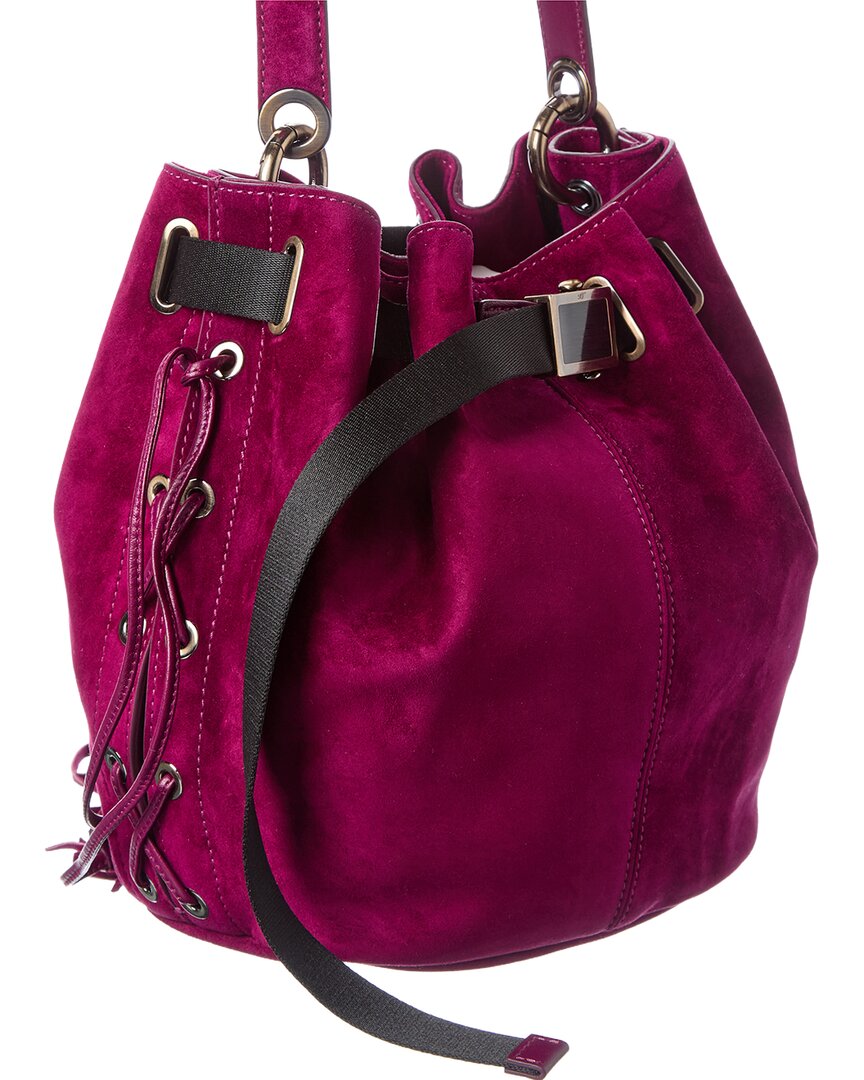 suede bucket bag