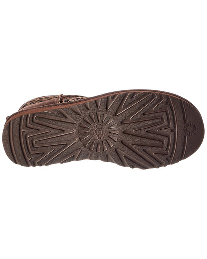classic ultra mini caspian haircalf & suede boot