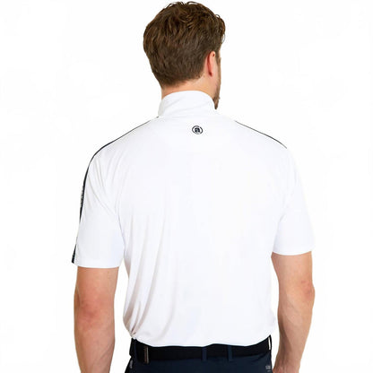 aloha uv short sleeve golf shirt in white