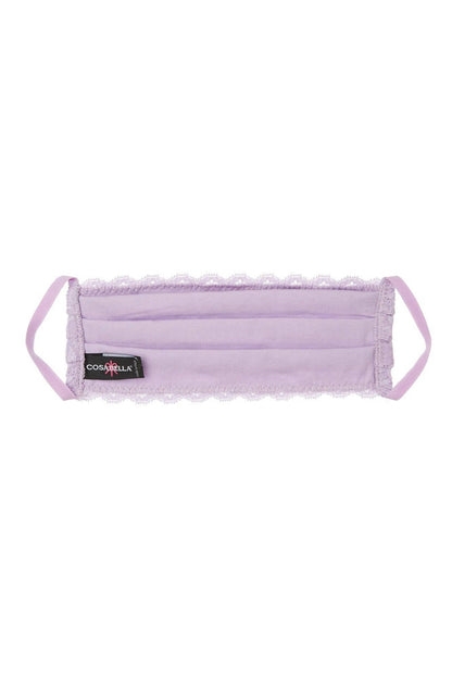 women's never say never pleated face mask in lavender