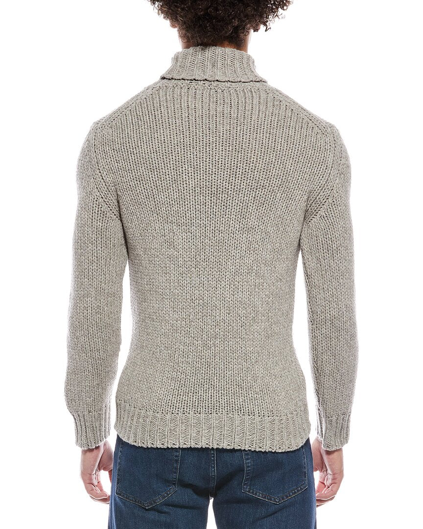 zanone by  turtleneck wool & yak-blend sweater