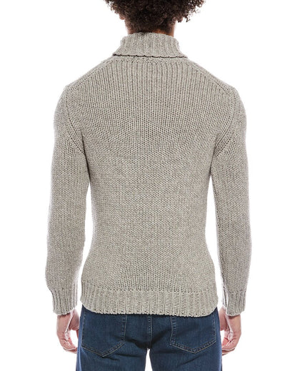 zanone by  turtleneck wool & yak-blend sweater