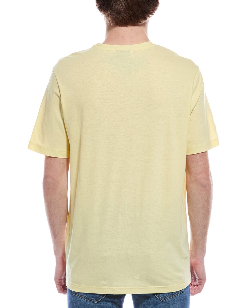 regular fit linen-blend t-shirt