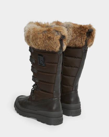 windy women's winter boot with faux fur
