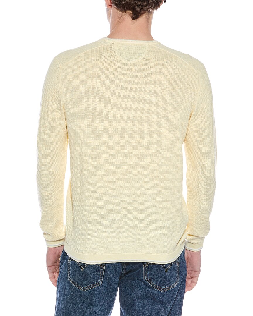 vanise waffle knit crewneck sweatshirt