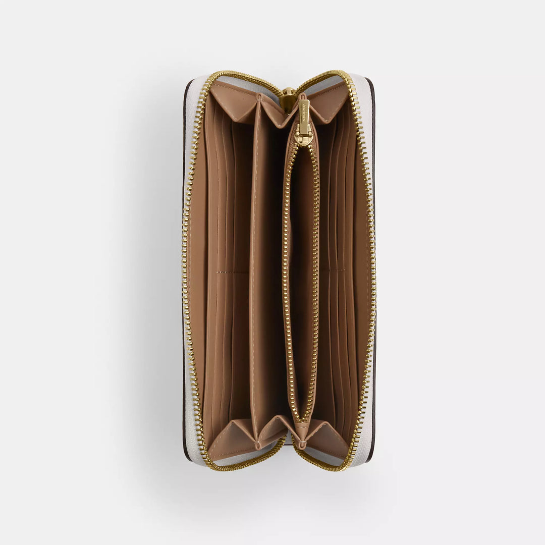 long zip around wallet in signature canvas