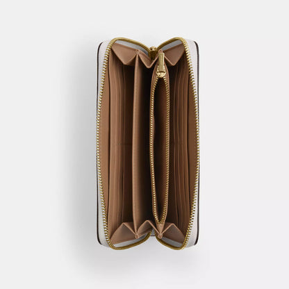 long zip around wallet in signature canvas