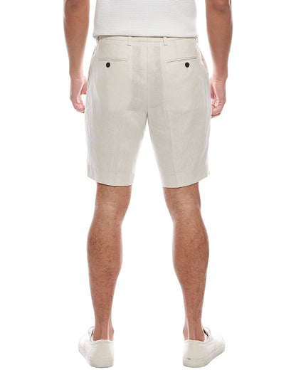 grey linen short