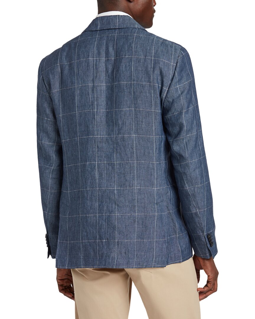 reserve linen windowpane blazer