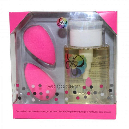 بار الجمال، بيوتي بلندر 2 خلاطات وردية أصلية مع منظف سائل للمكياج 5 أونصة