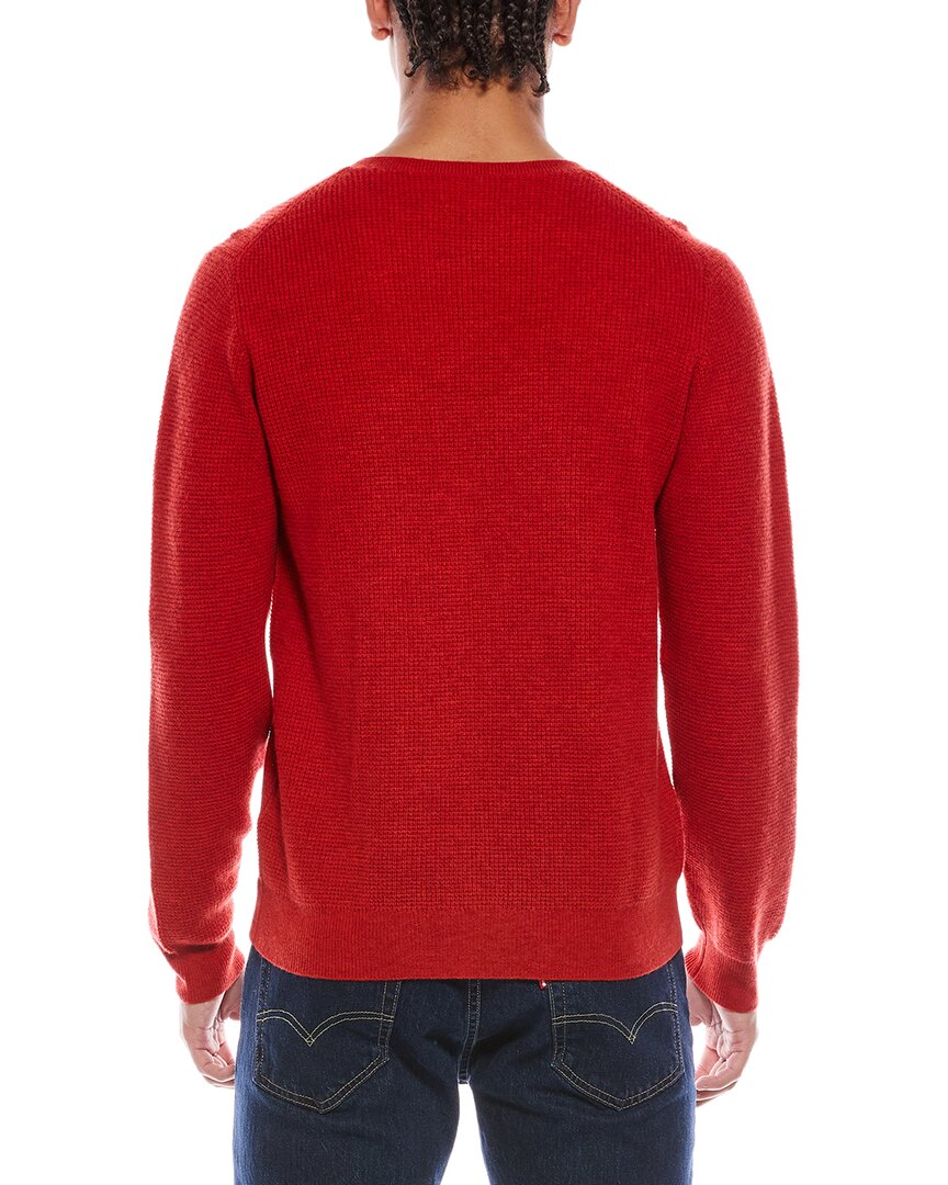 moss stitch wool & cashmere-blend crewneck sweater