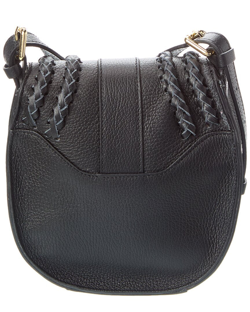 daisy16 braided leather crossbody