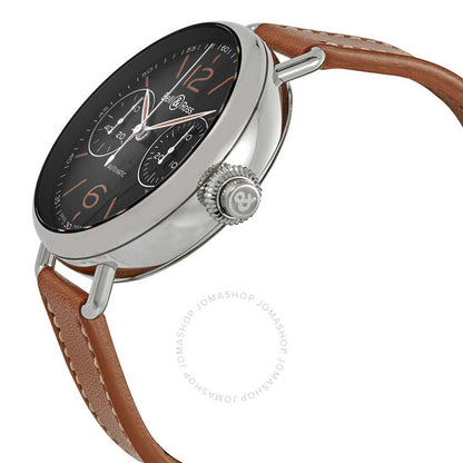 ساعة بيل آند روس أوتوماتيكية للرجال بمينا أسود