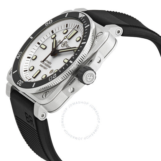Bell And Ross, BR-03 Diver White Automatic Silver Dial Men's Watch