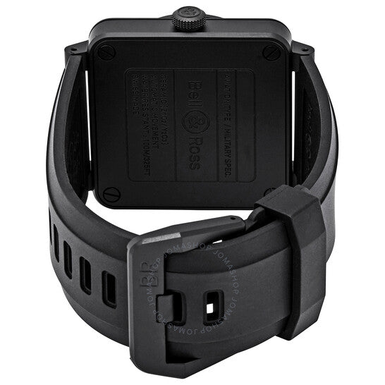 ساعة بيل آند روس أفيشن أوتوماتيكية للرجال بمينا كاكي أخضر