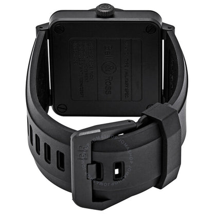 ساعة بيل آند روس أفيشن أوتوماتيكية للرجال بمينا كاكي أخضر