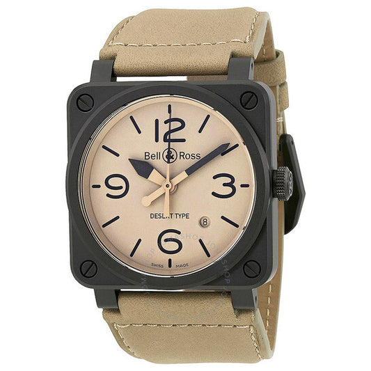Bell And Ross, Aviation Automatic Beige Dial Men's Watch