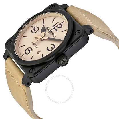Bell And Ross, Aviation Automatic Beige Dial Men's Watch