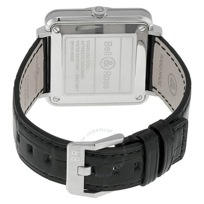 Bell And Ross, Aviation Automatic Black Dial Black Leather Men's Watch