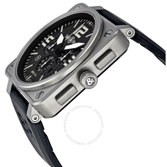 Bell And Ross, Aviation Black Carbon Fiber Dial Titanium Men's Watch