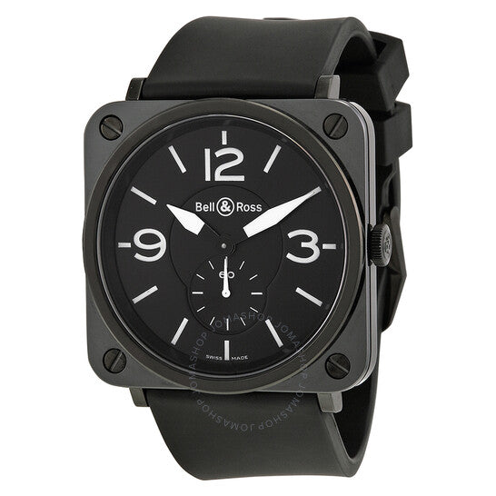 ساعة بيل آند روس للطيران من السيراميك الأسود BRS-BL-CER-SRB