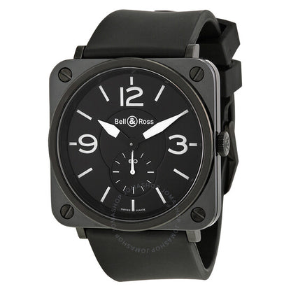 ساعة بيل آند روس للطيران من السيراميك الأسود BRS-BL-CER-SRB