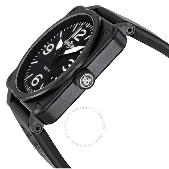 Bell And Ross, Aviation Black Dial 42MM Automatic Men's Watch BR03-92-CB