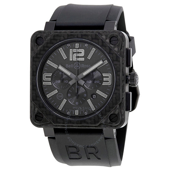 ساعة بيل آند روس، ساعة رجالية من طراز Aviation Black Phantom Dial