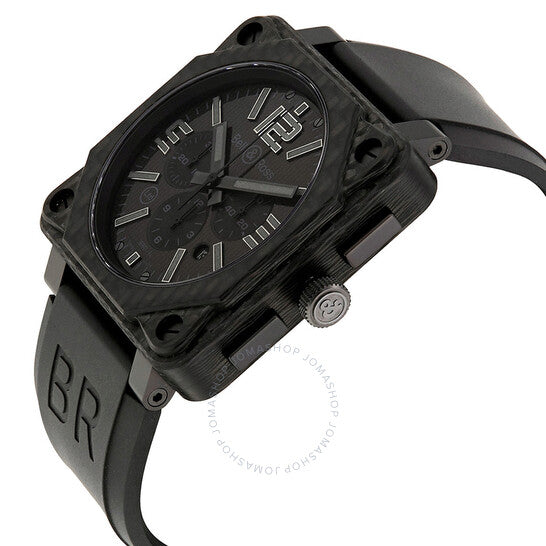 ساعة بيل آند روس، ساعة رجالية من طراز Aviation Black Phantom Dial
