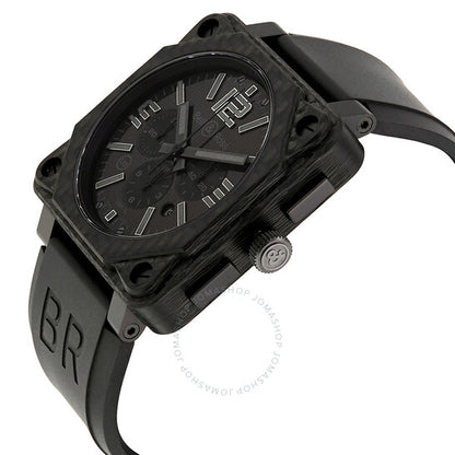 ساعة بيل آند روس، ساعة رجالية من طراز Aviation Black Phantom Dial