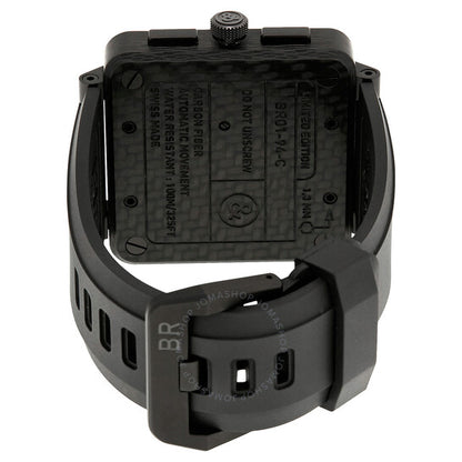 ساعة بيل آند روس، ساعة رجالية من طراز Aviation Black Phantom Dial