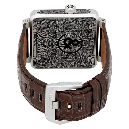 Bell And Ross, Aviation Black Skull Dial Men's Limited Edition Watch