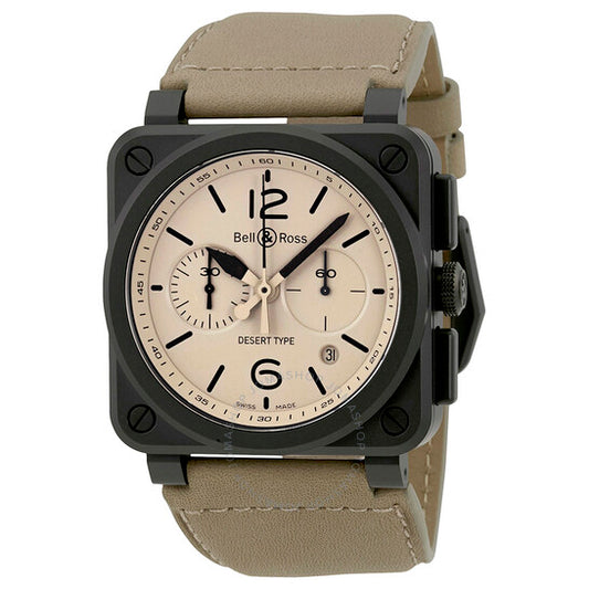 ساعة بيل آند روس، كرونوغراف أوتوماتيكية من نوع الصحراء للطيران للرجال