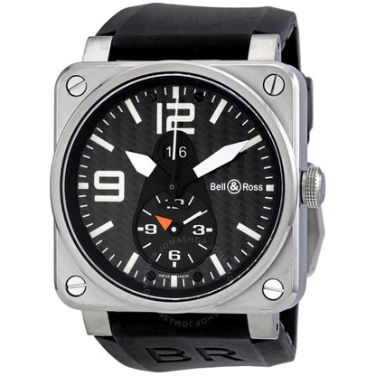 Bell And Ross, Aviation GMT Carbon Fiber Dial Men's Watch BR0351-GMT