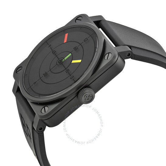 ساعة بيل آند روس، رادار الطيران الميكانيكية للرجال بمينا سوداء