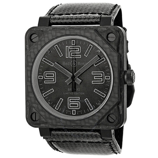 Bell And Ross, Aviavtion Carbon Fiber Phantom Black Dial Automatic Men's Watch