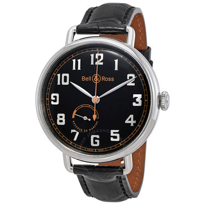 ساعة بيل آند روس أوتوماتيكية للرجال بمينا أسود