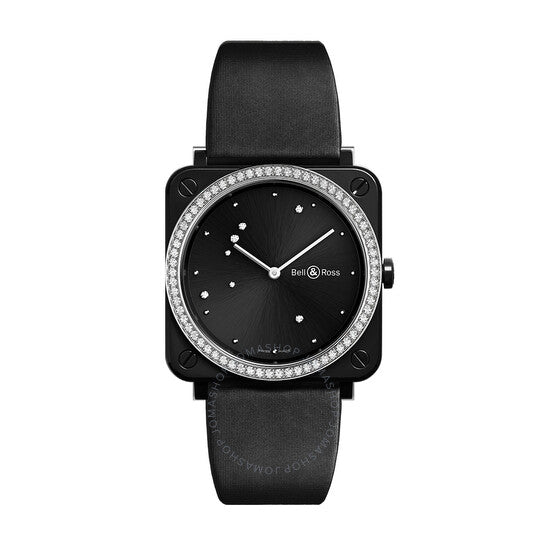 Bell And Ross, Black Diamond Eagle Quartz Black Dial Ladies Watch
