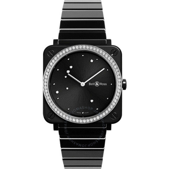 Bell And Ross, Black Diamond Eagle Quartz Black Dial Ladies Watch