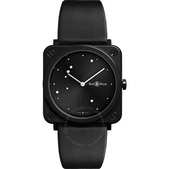 Bell And Ross, Black Diamond Eagle Quartz Black Dial Ladies Watch