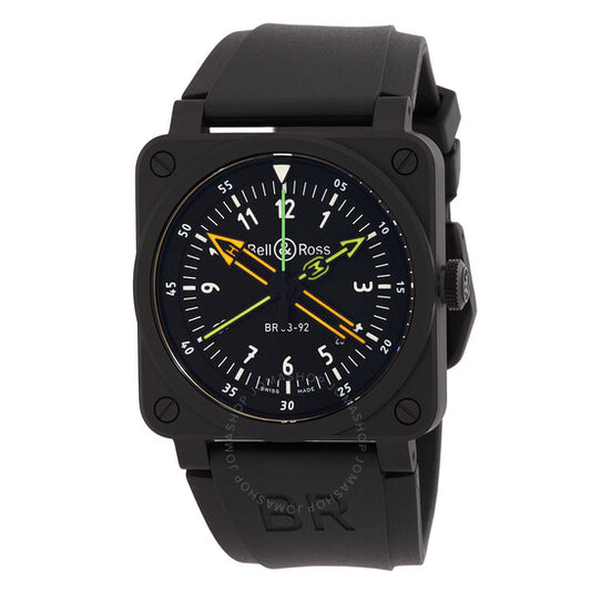 Bell And Ross, BR 03-92 Radiocompass Automatic Black Dial Men's Watch