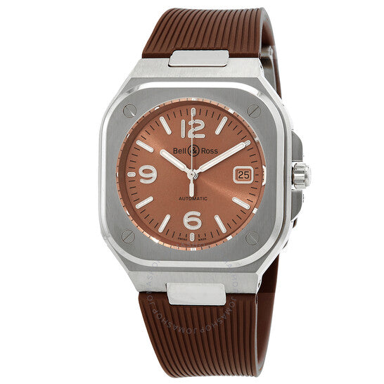 Bell And Ross, BR 05 Automatic Brown Dial Men's Watch BR05ABRSTSRB