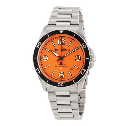Bell And Ross, BR V2-92 Orange Automatic Orange Dial Men's Watch