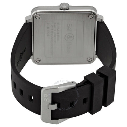 Bell And Ross, BRS-BLC-ST Quartz Black Dial Men's Watch