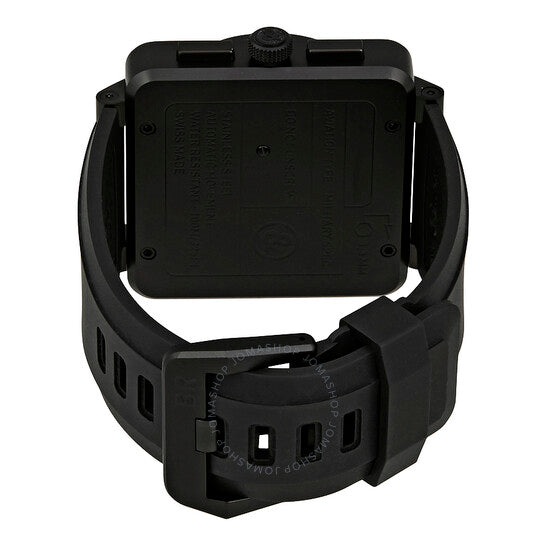 ساعة بيل آند روس للرجال، كرونوغراف كربوني، مينا سوداء