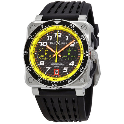 Bell And Ross, Carbon Fibre Chronograph Dial Men's Limited Edition Watch