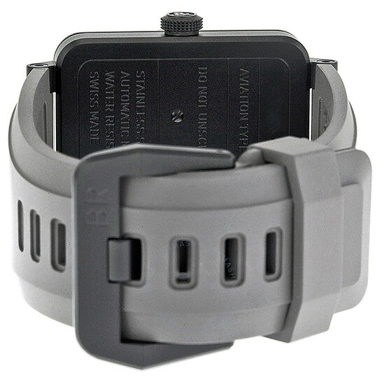 ساعة بيل آند روس كوماندو أوتوماتيكية للرجال بمينا رمادي