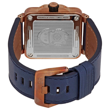 ساعة بيل آند روس دايفر أوتوماتيكية للرجال بمينا أزرق