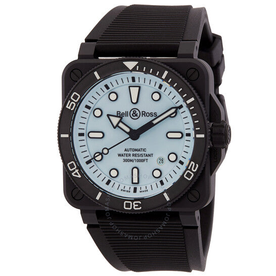 ساعة بيل آند روس دايفر أوتوماتيكية للرجال بمينا أزرق