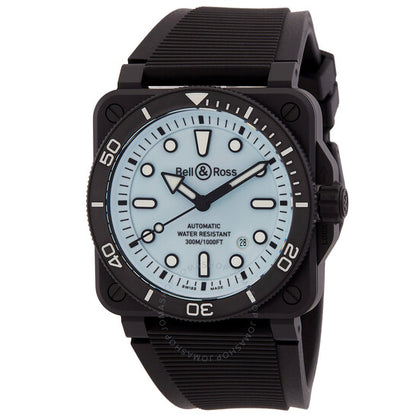 ساعة بيل آند روس دايفر أوتوماتيكية للرجال بمينا أزرق